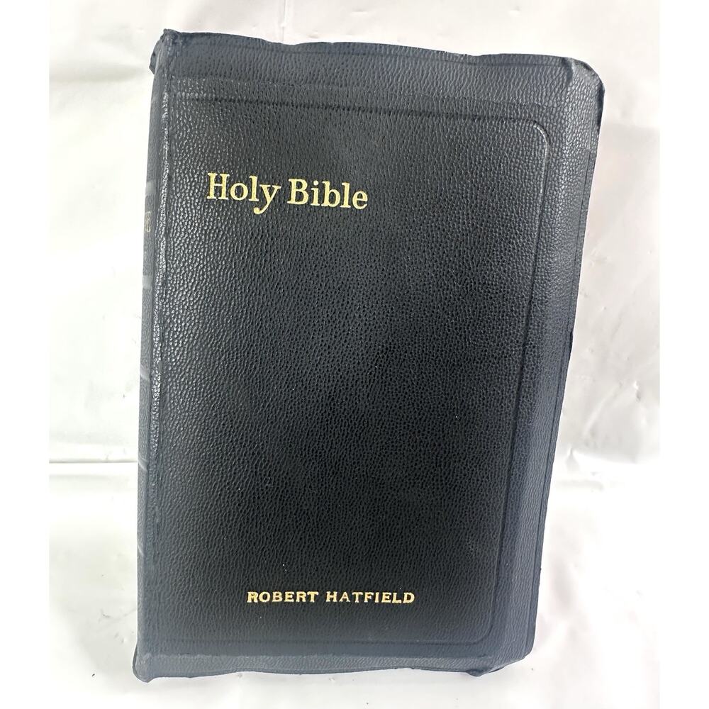 Holy Bible Self Pronouncing King James Version Robert Hatfield Yapp Edging